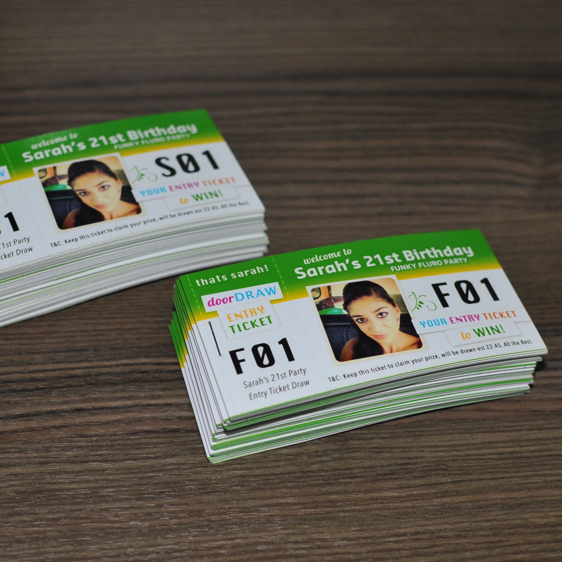 games raffel tickets door card by design and supply DS
